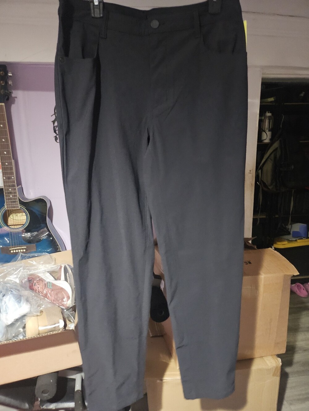 all in motion Black Men's Chinos - Straight Fit